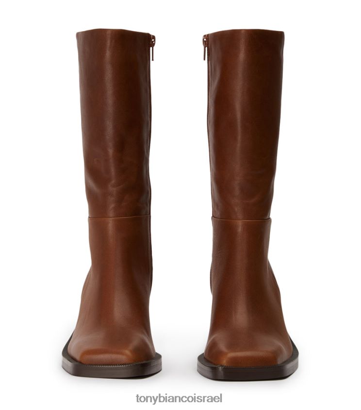 מגפיים בגובה הברך | נשים קוניאק Tony Bianco מגפי עגל יוקרתיים 8BNR8T460